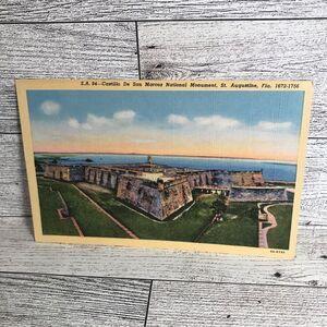 Monument St Augustine Florida Post Card Vintage Ephemera‎ Memorabilia Souvenir